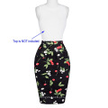 Grace Karin Occident Sexy Women Hips Wrapped Short Vintage Vestido retro Cotton Cherry Printed Skirt CL008928-4